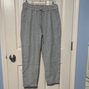 J. Crew Factory Black and White Ankle Cropped Pants